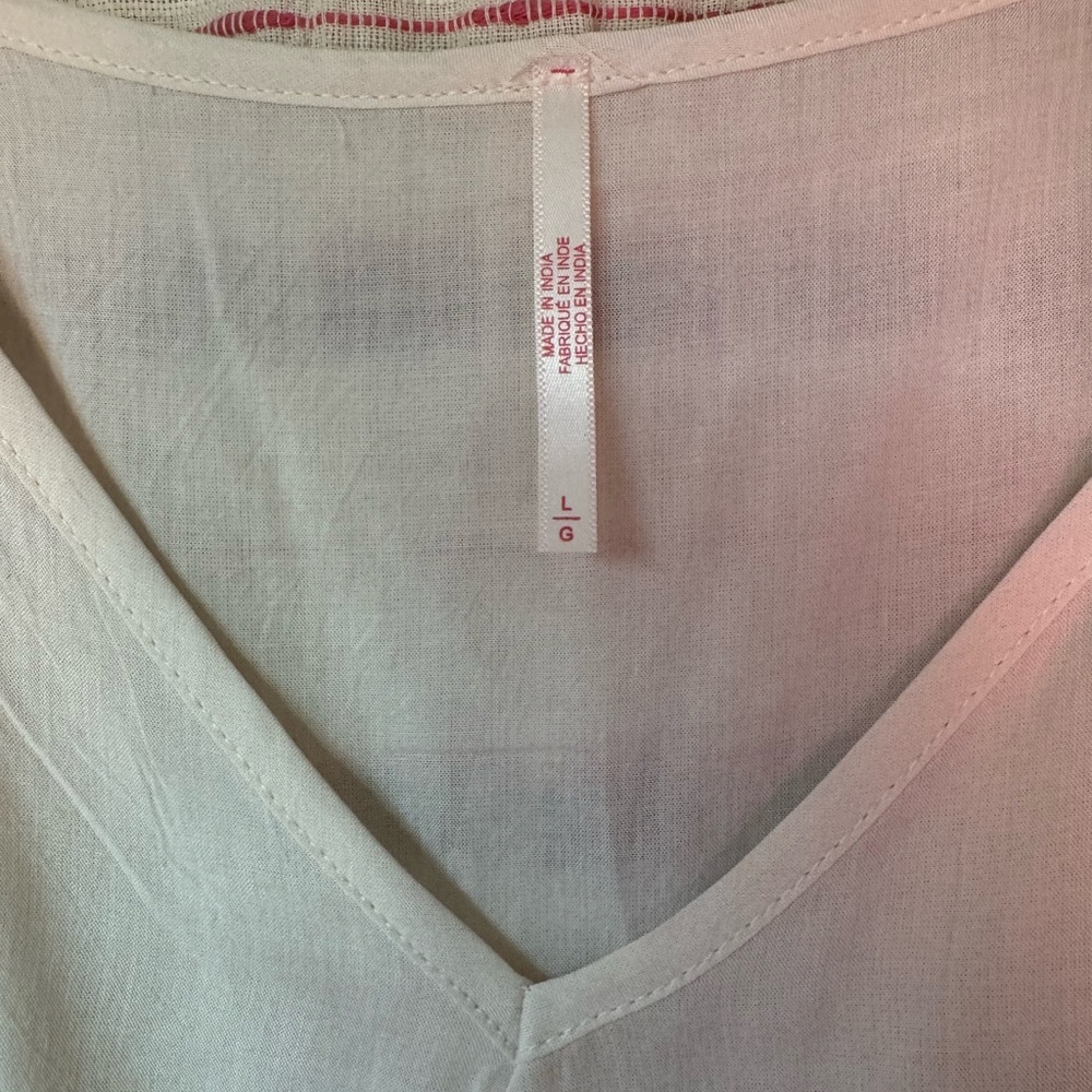 Free People Rainbow Shores Maxi Duster cream-colored, button-down shirt dress - Picture 6 of 7